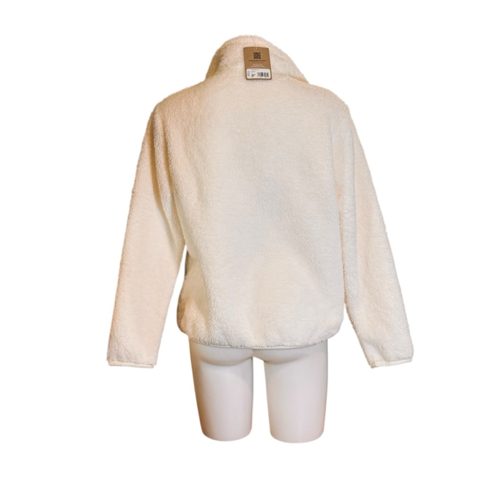 Women's Patagonia Los Gatos 1/4 Zip Fleece Sweatshirt XL Off-White - Picture 2 of 3